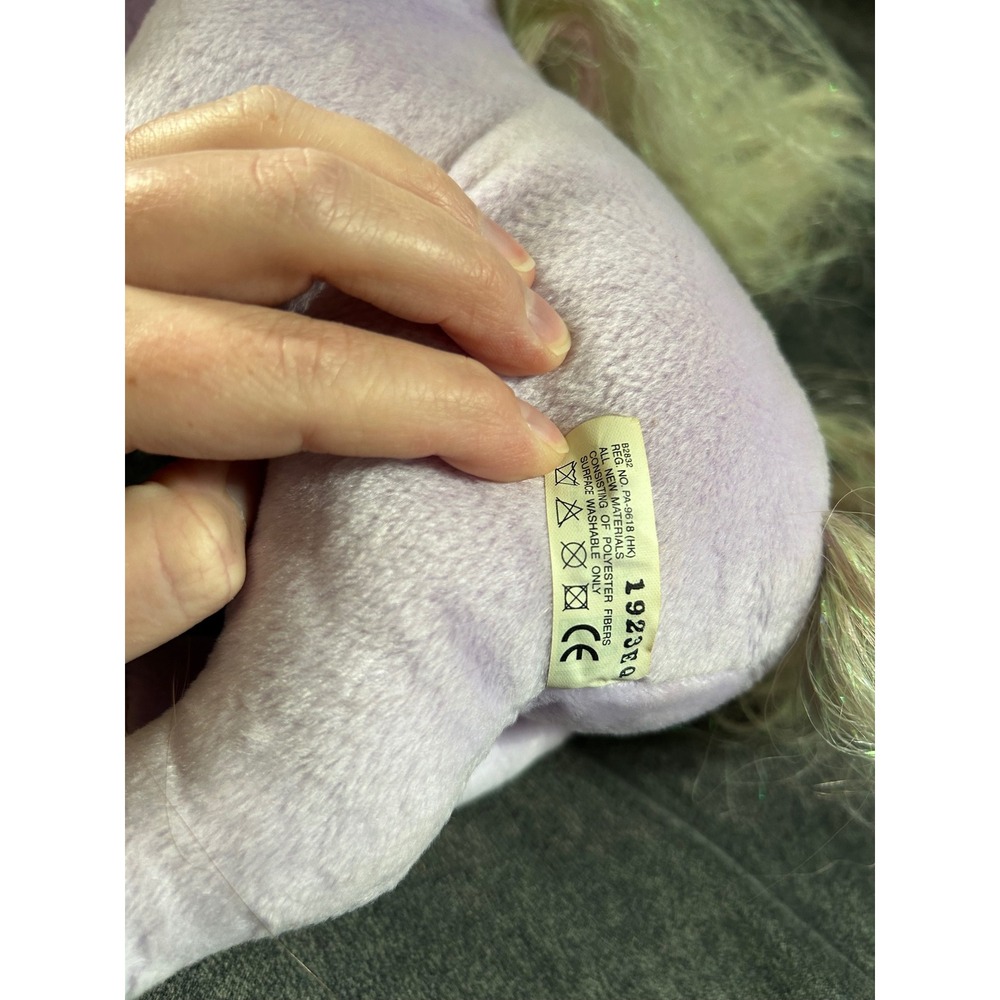 Barbie Mattel 2002 Unicorn Plush Lavender Light Up Horn Vintage B2832 Toy works - Picture 5 of 6